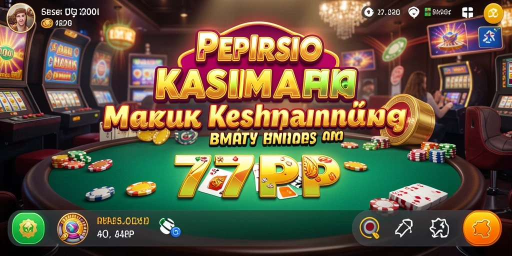 Tampilan gameplay 77RP, permainan Kasino yang seru dan menarik.