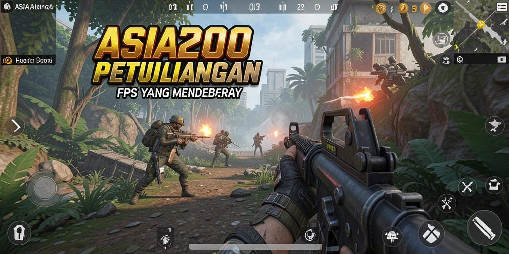 Tampilan gameplay menegangkan dalam ASIA200 dengan grafis yang tajam.