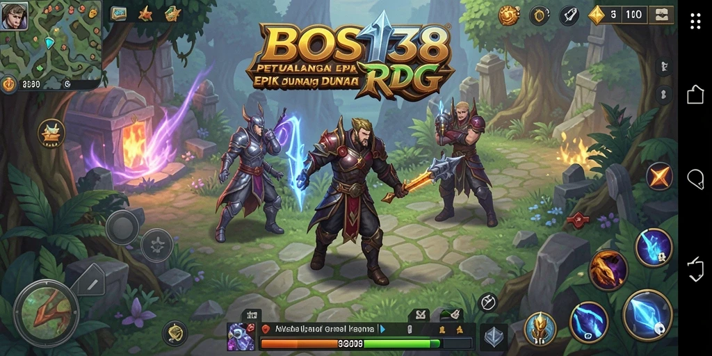 Tampilan gameplay <strong>BOS138</strong> yang memukau dalam pertempuran RPG.