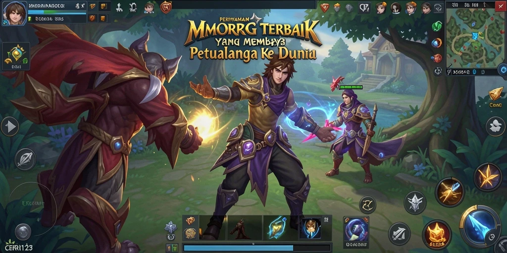 Tangkapan layar CERI123 menampilkan petualangan seru dalam dunia MMORPG.