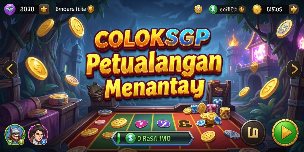 Screenshot utama gameplay COLOKSGP menampilkan petualangan yang seru.