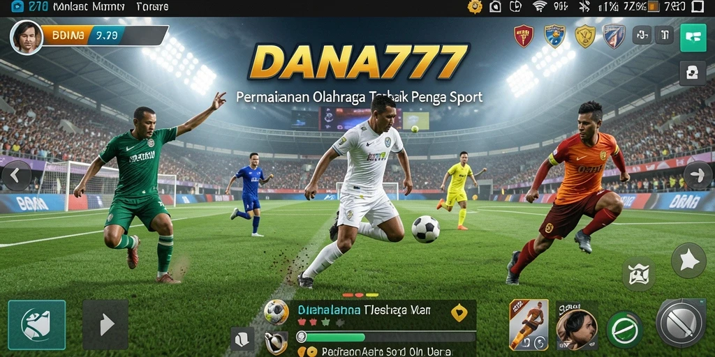 Screenshot utama DANA777 menampilkan gameplay yang seru dalam olahraga.