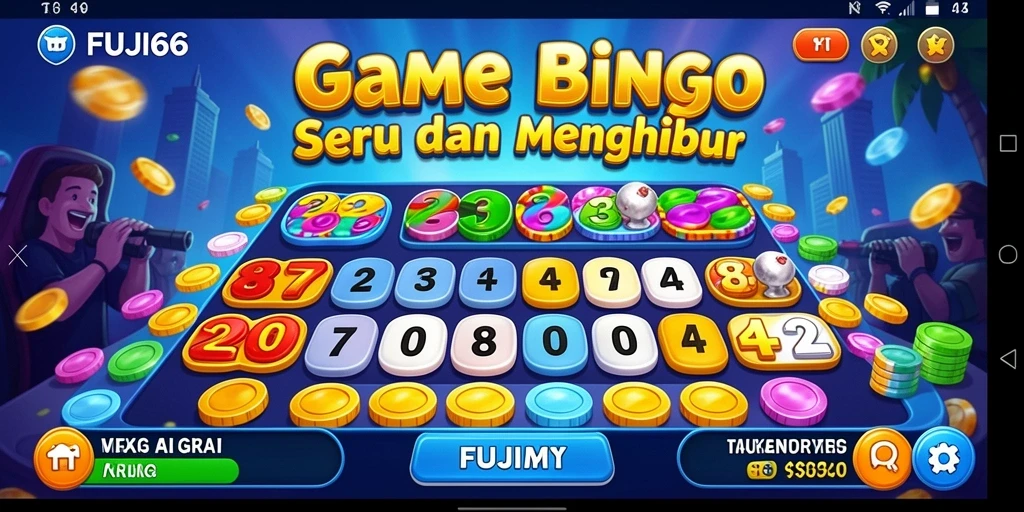 Screenshot gameplay FUJI66 yang menunjukkan suasana Bingo yang seru dan interaktif.