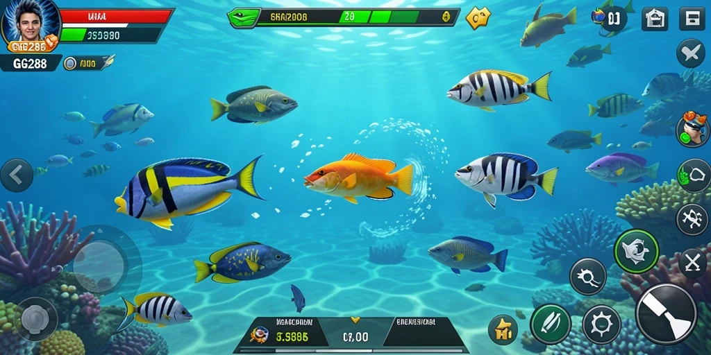 Gameplay GG288 yang seru dan menantang dalam Tembak Ikan.