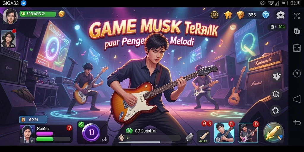 Screenshot gameplay GIGA33 menampilkan antarmuka yang menarik dan interaksi seru.