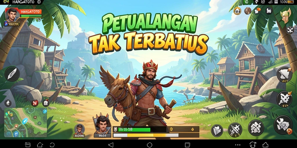 Screenshot HARGATOTO menampilkan gameplay menakjubkan di dunia terbuka.