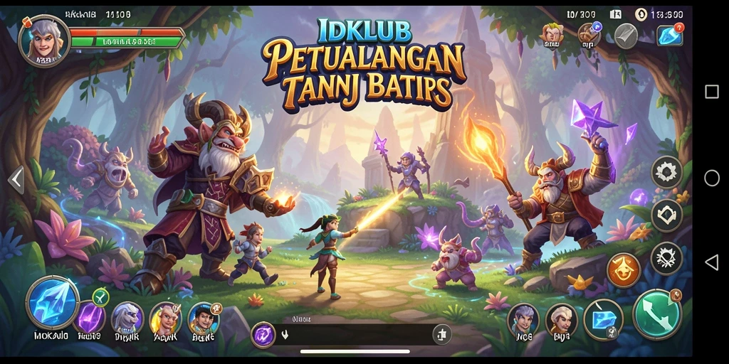 Tangkapan layar IDKLUB yang menunjukkan aksi pertempuran epik.