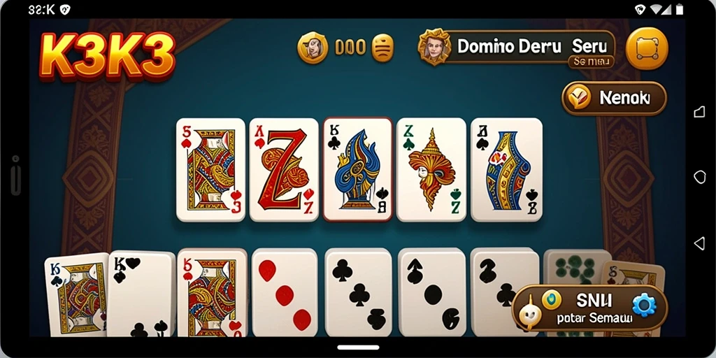 Tampilan utama gameplay K3K3 yang menarik dan interaktif.