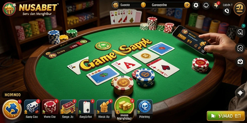 Tampilan gameplay NUSABET yang seru dan interaktif.