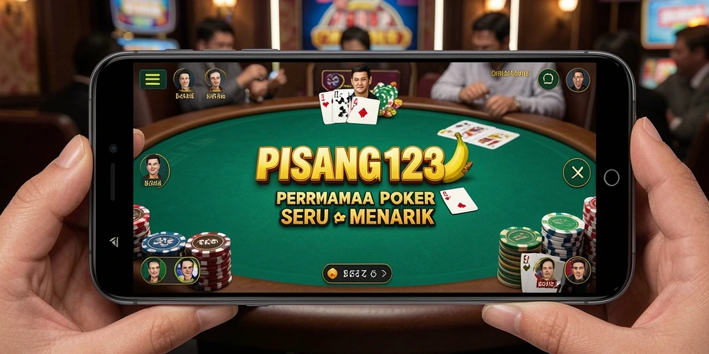 Tampilan gameplay PISANG123 yang menegangkan di meja poker.