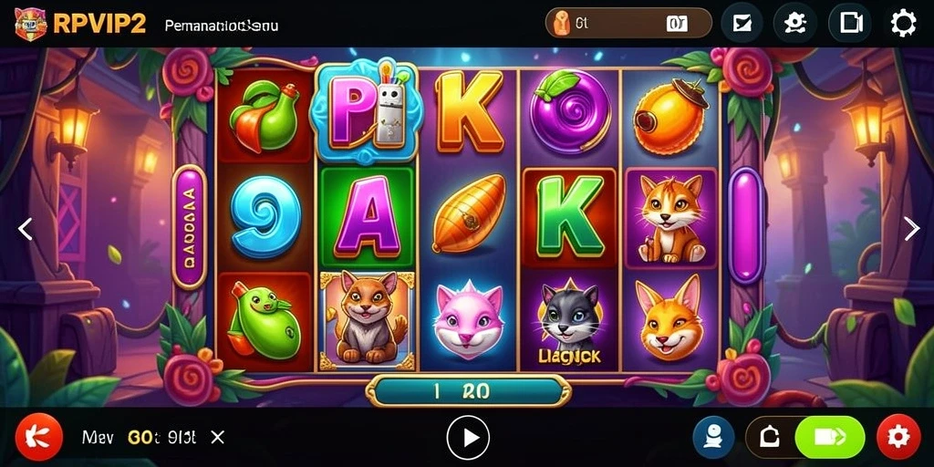 Screenshot gameplay RPVIP2 dengan tampilan menarik dan fitur bonus.