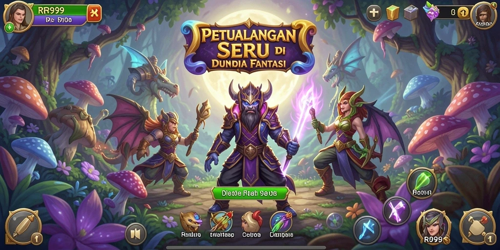 Gameplay mendebarkan di dunia petualangan RR999.
