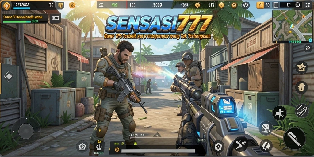 Tampilan gameplay SENSASI777 dengan aksi yang mendebarkan.