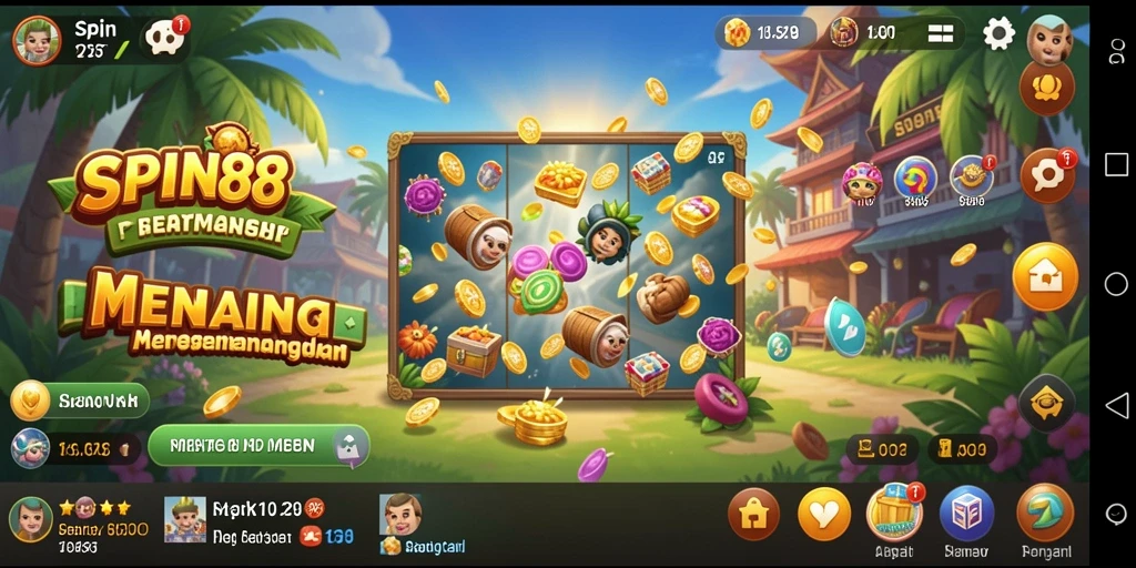 Tangkapan layar permainan SPIN88 dengan aksi gameplay yang seru.