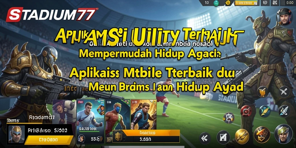 Tampilan antarmuka STADIUM77 yang intuitif dan menarik.