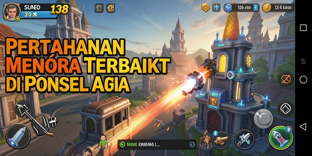 Tangkapan layar gameplay SUNEO138 dalam aksi Tower Defense yang seru.
