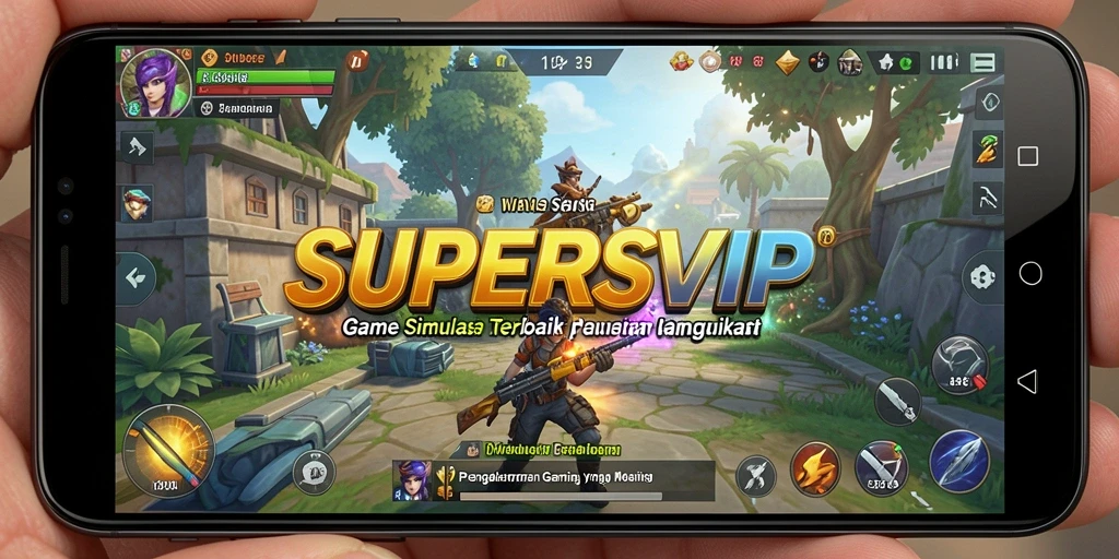 Tampilan gameplay SUPERSVIP yang menarik dan interaktif.