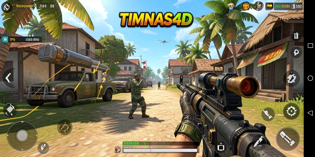 Tampilan gameplay seru dalam TIMNAS4D yang menegangkan.
