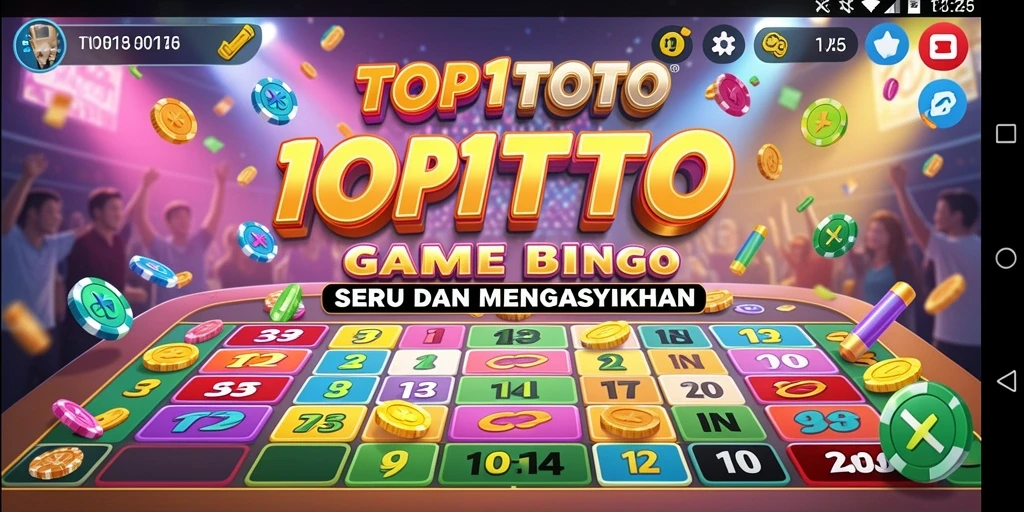 Tampilan menarik dari gameplay Bingo di TOP1TOTO.